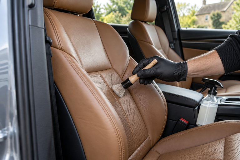 How to Clean Leather Car Seats Without a Greasy Finish