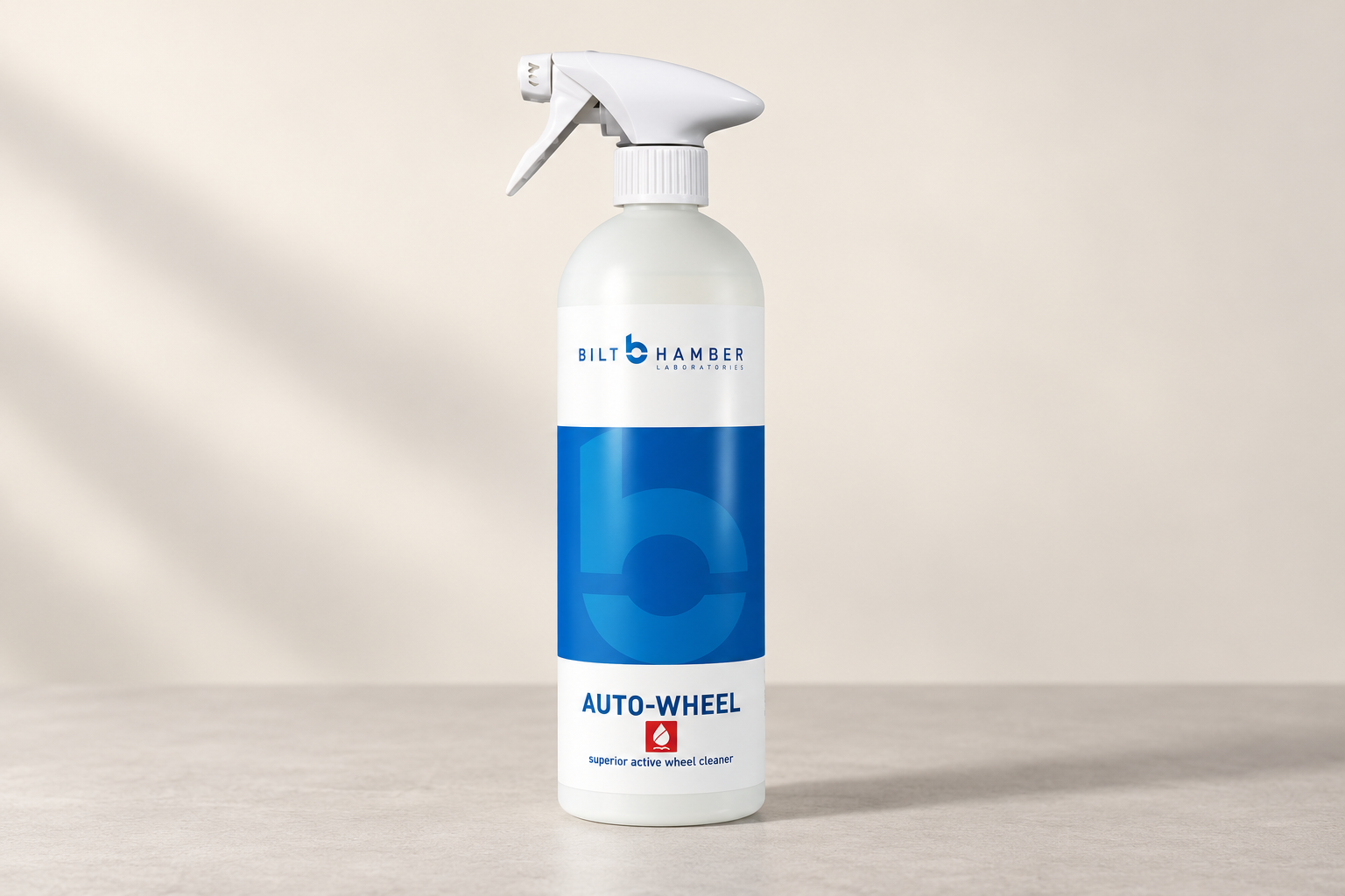Bilt Hamber Auto-Wheel in its labelled bottle on a neutral surface