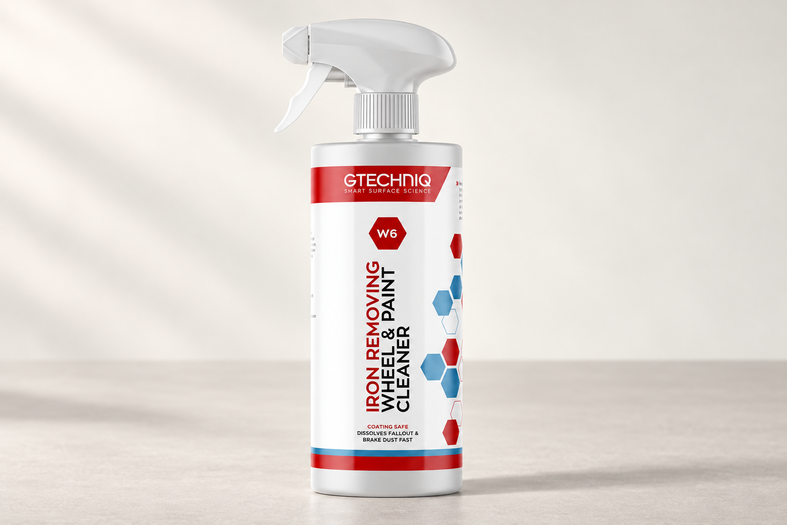 Gtechniq W6 in its labelled bottle on a neutral surface