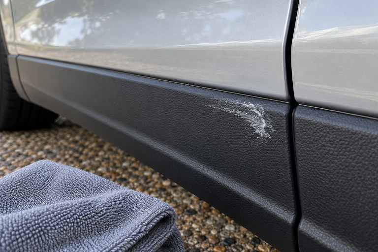How to Remove White Polish Marks from Plastic Car Trim